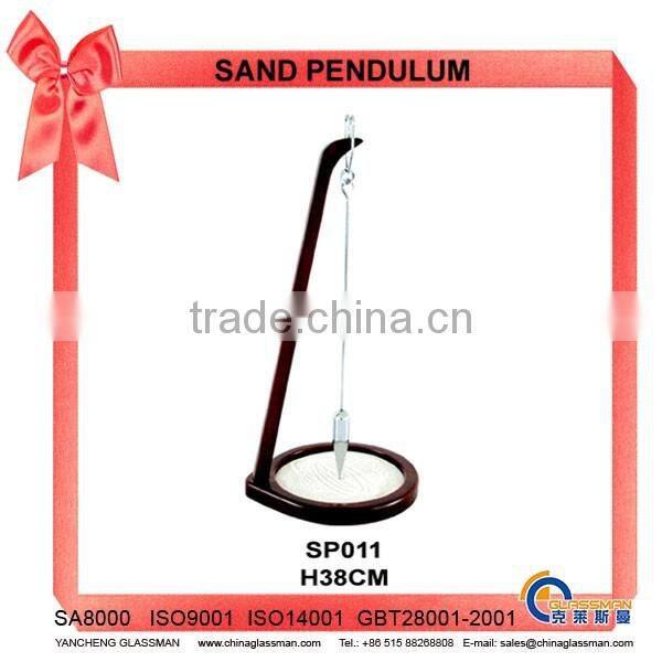 Desktop Decoration Sand Pendulum With Wooden Pallet SP025M