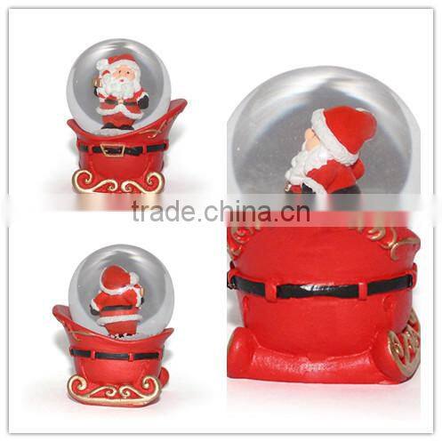 Resin snow globe souvenir snow globe with bag base