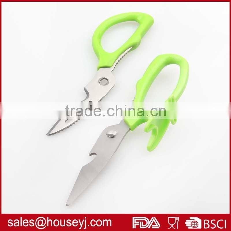 Can stand stainless steel kitchen scissors with ABS plastic handle detachable scissors