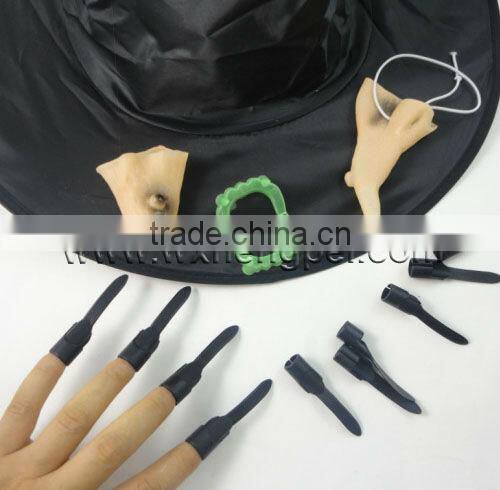 Halloween Witch Set / Witch Hat / Witch Nose / Witch Nail