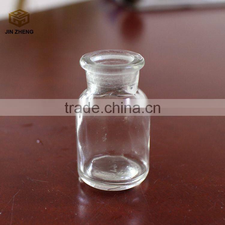 China suppliar 30ml clear glass reagent bottle