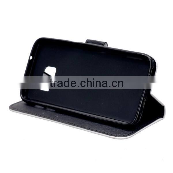 PU leather carton phone case for Samsung S7