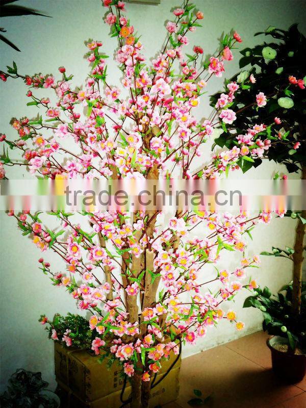 Artificial Peach Flower Tree ( artificial Huge / Big plant tree THS)