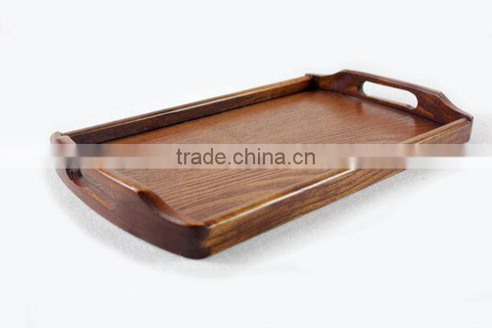 wooden tea tray ,retro large solid wood dinnerware rectangular tray