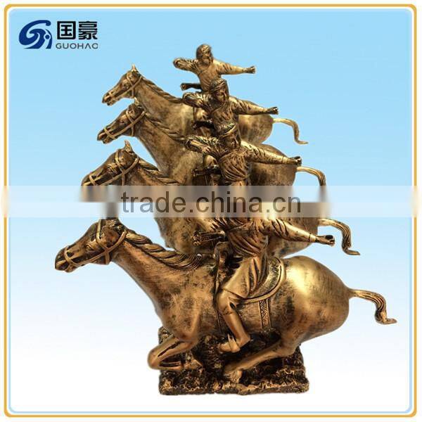 Custom trade assurance resin american eagle flag sculpture award trophy