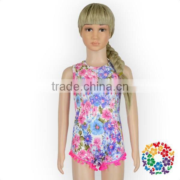 Hot Selling Infant Sleeveless Chicken Bodysuit Sunsuit Flower Patriotic Baby Clothing Children Romper