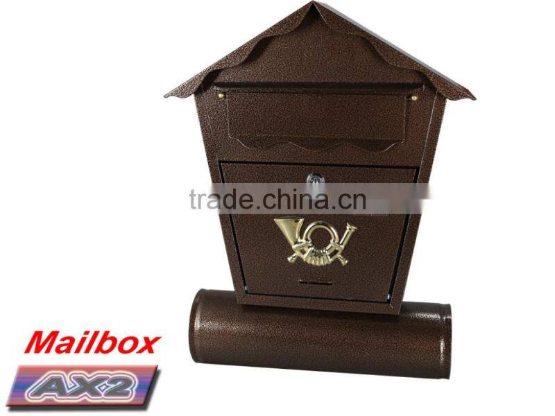 Wall mounted cast iron italian mailbox