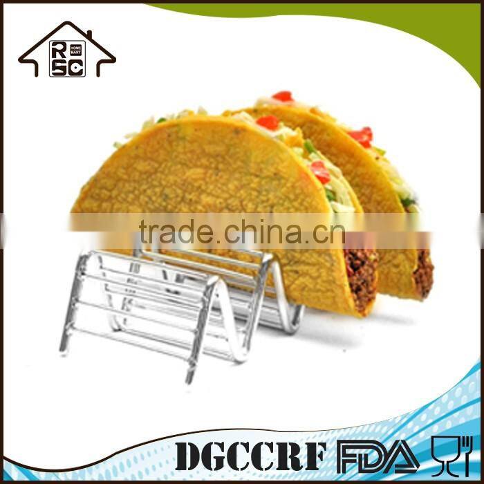 NBRSC Competitive Factory Price BBQ Grill Taco Rack Holder Pack of 2