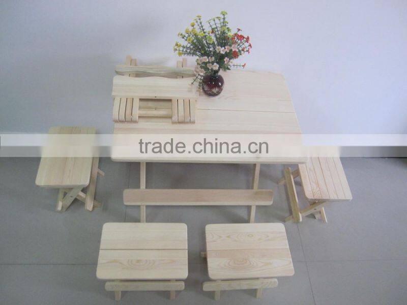 heavy-duty space-saving dining table and chairs