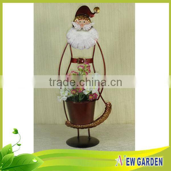 Cheap Price Unique Style Santa Claus Christmas Basket For Flower