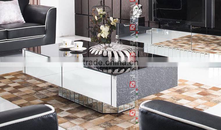 Glass top center table design LV-TA807L