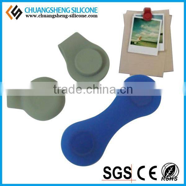 Silicone Magnetic Clips, magnetic badge clip, rubber plastic badge clip