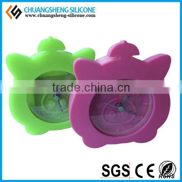cat shape silicone alarm clock