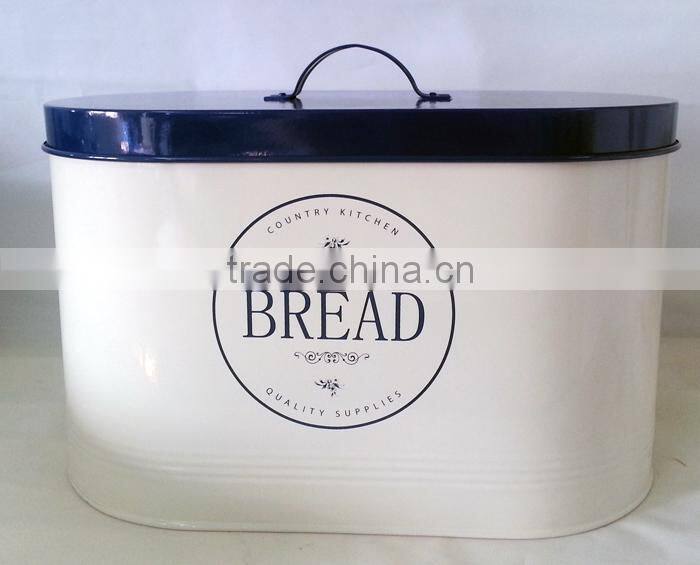Oval shape Bread Bins in White/Blue/Purple/Pink color