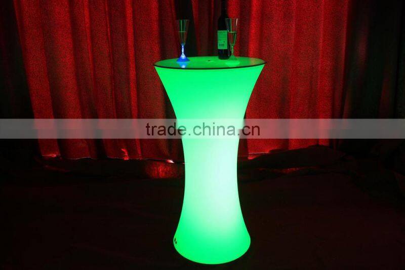 Led bar table/cocktail chari/led coffee table for coffee shop