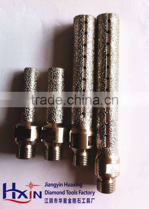 Vacuum brazed diamond engraving bits for Marble