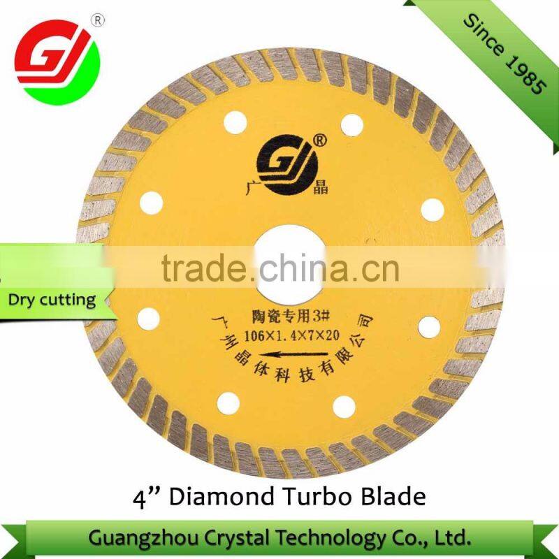 106mm Small Turbo Rim Diamond Saw Blade Professional Multi-Blade Circular Saw