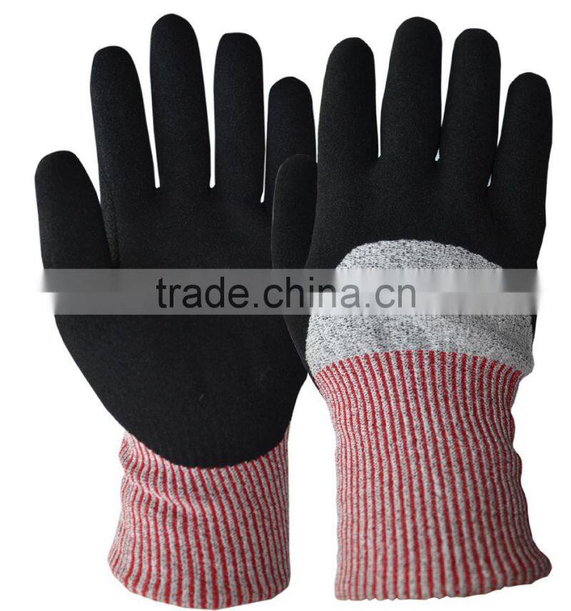 Nitrile Double liner anit-cut gloves winter