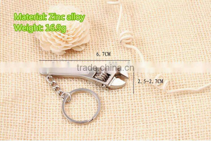 Mini Adjustable Spanner Tool with key chain , Promotional mini tool