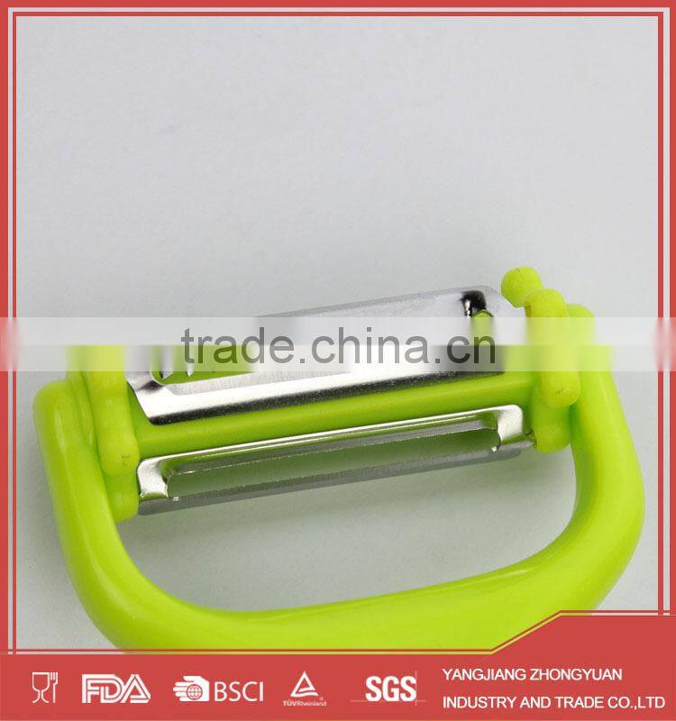 Multi-functional triple-blade stainless steel vegetable peeler