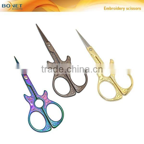 elegant vintage/retro/antique copper plating gift/present embroidery scissors