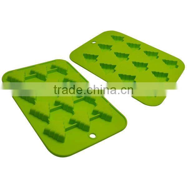 Kitchenware Chrismas tree shaped Silicone Ice Mold/Chrismas tree shaped Silicone Ice Cube/Silicone Ice Tray