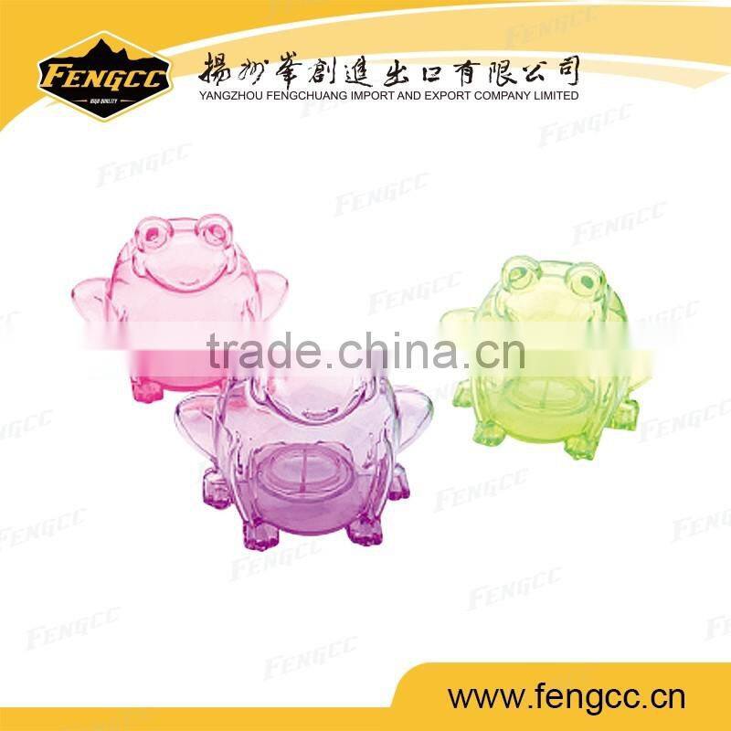 Customized logo printed heart shape plastic piggy bank