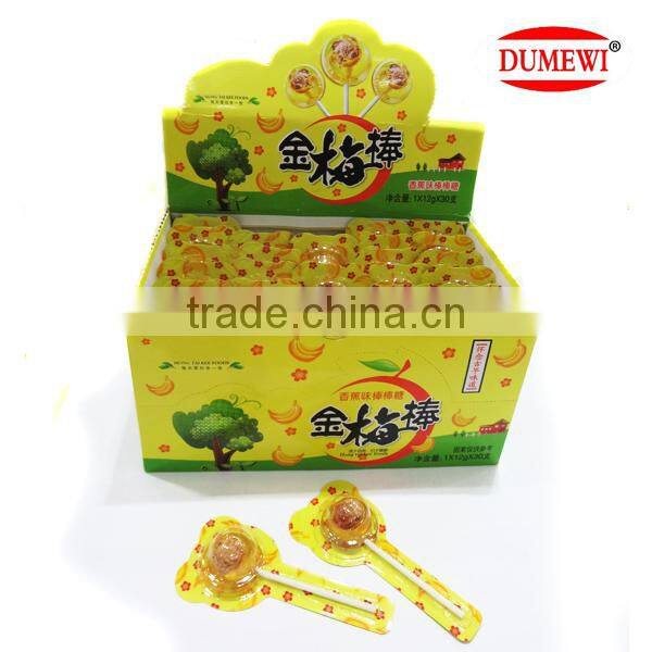 12g Pieapple Flavor Lollipop with Plum