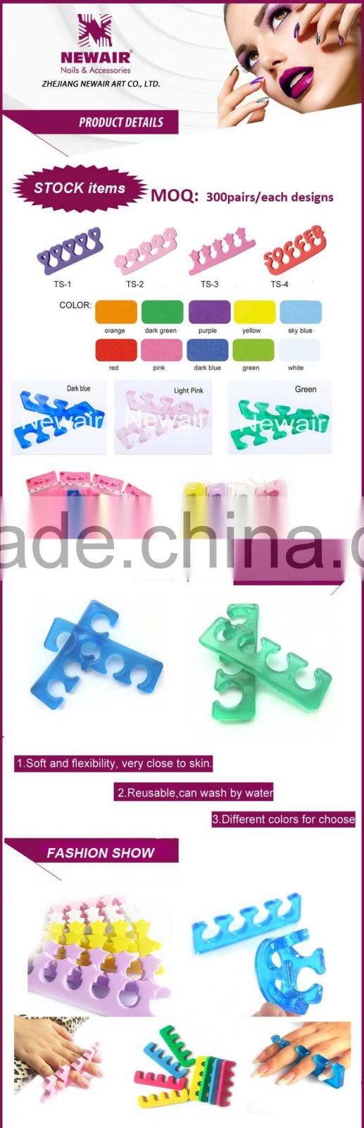 Gel toe nail separator of professional production
