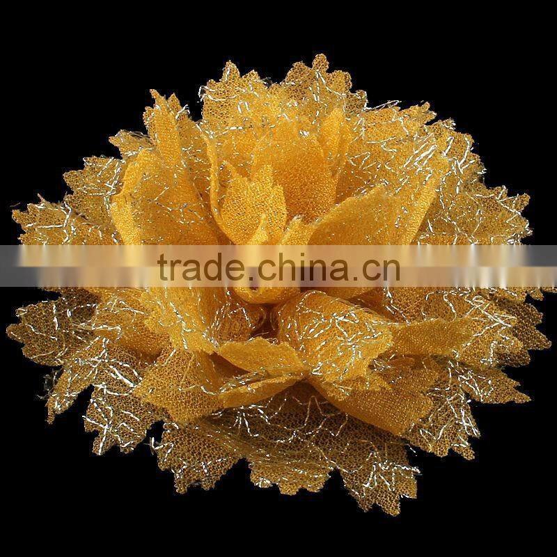 handmade fabric flower clip for kids hair accessories