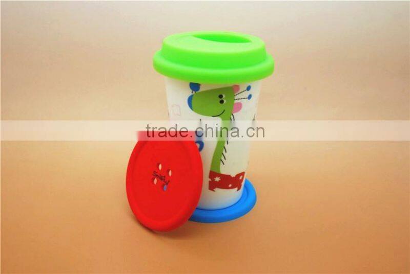 custom rectangle soft pvc coaster/rubber round cup coaster/silicone circle mat