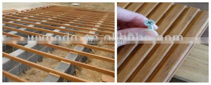 Dark Carbonized Decking Floor