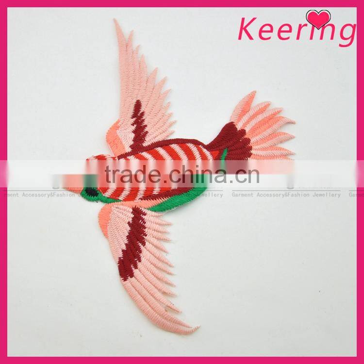 New Design Hot Sale Bird Embroidery Patch Fabric Craft WEF-107