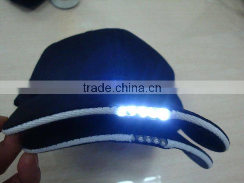 fashion LED baseball caps/baseball caps with LED lights