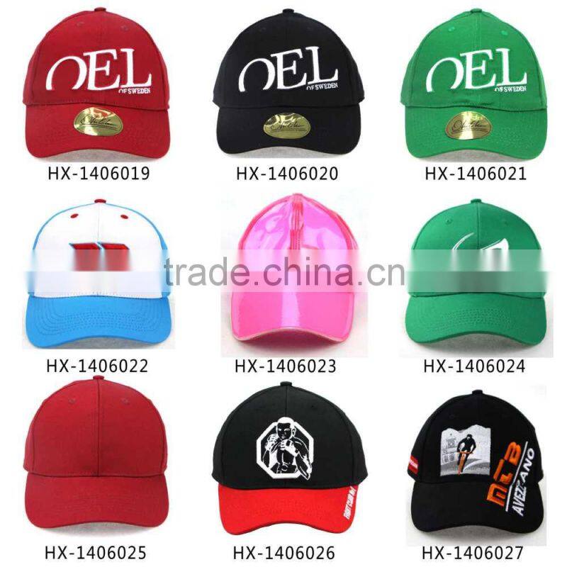 Promotional green cotton 5 panel custom cap baseball