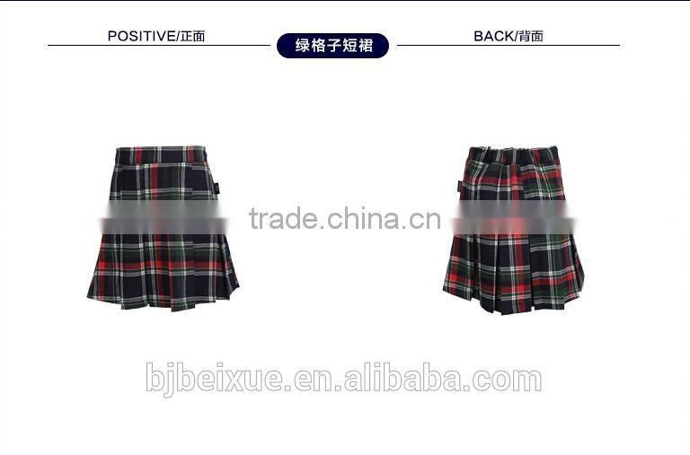2016 High quality all grades England school uniform new patterns design school girl costume