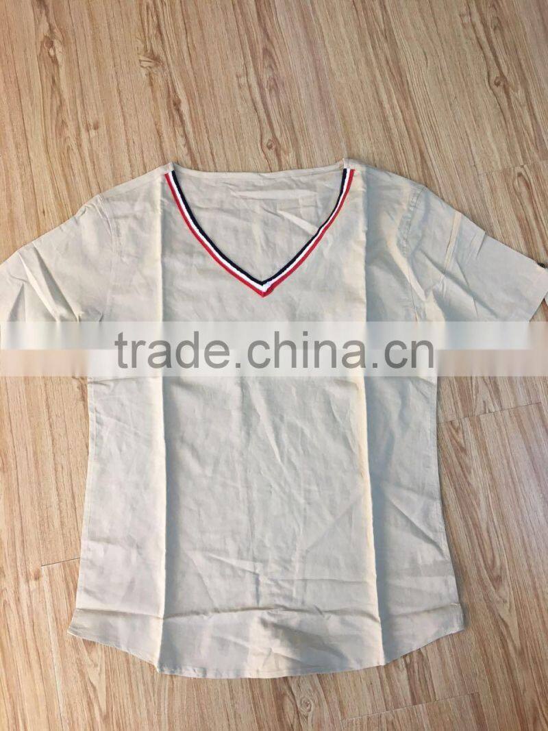 GZY v neck slim all-match t shirt wholesale china