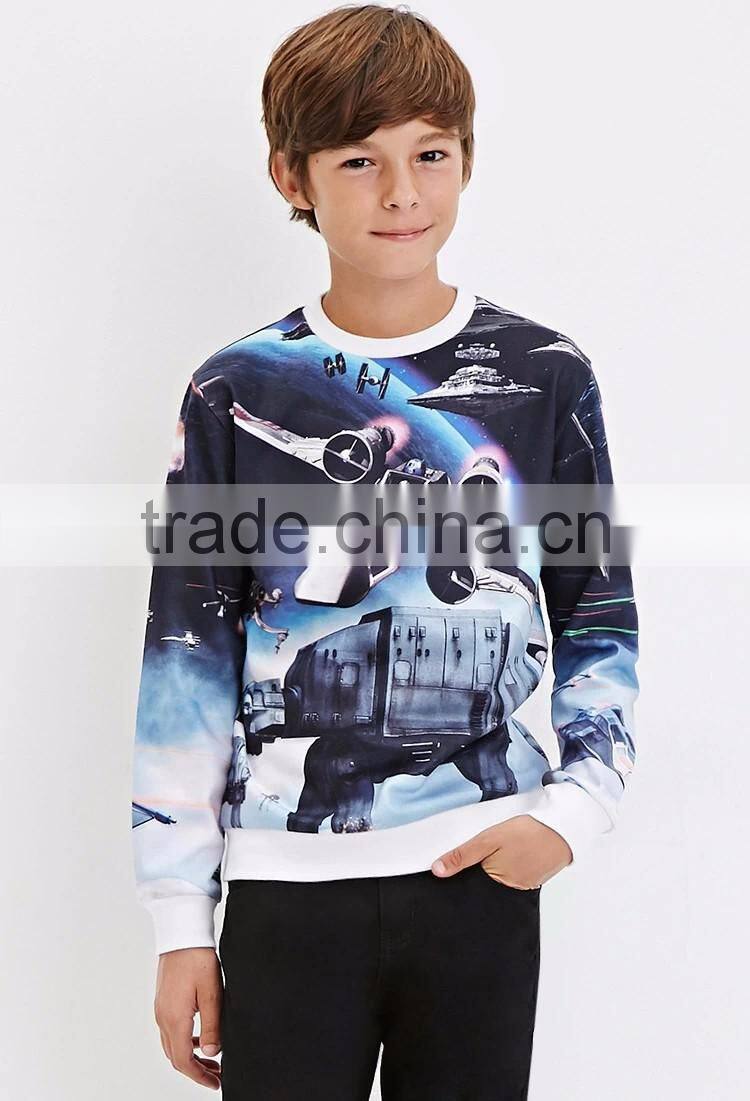 2016 best sell full digital printing kids hoodies for boy
