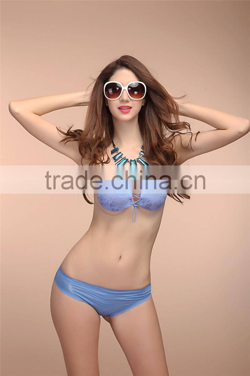 beautiful jacquard teenager sexy bra factory in China