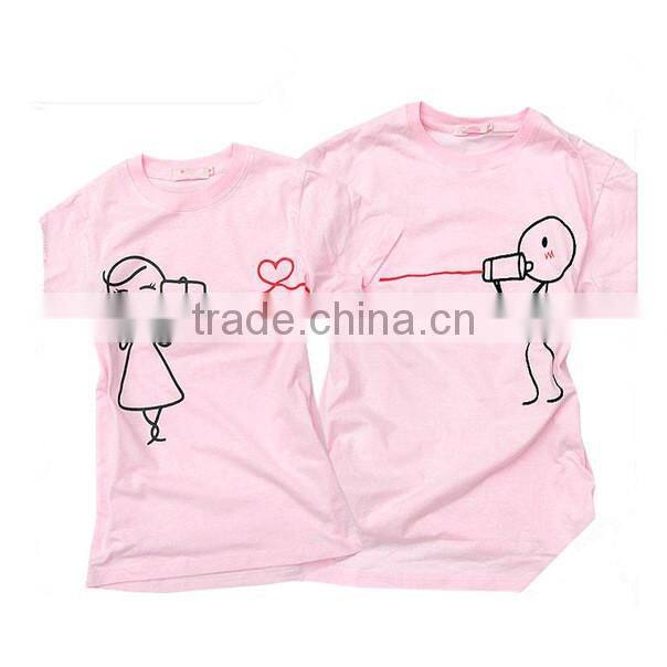 Intriguing couple printing t shirt for couples