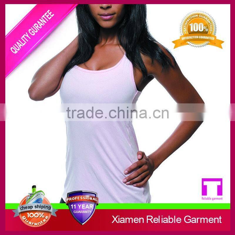 95% cotton 5% spandex tank top,women yoga stringer tank top