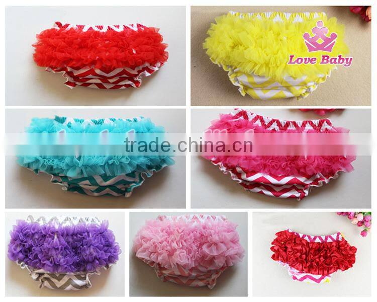 New Arrival Baby Stripe Cotton Bloomer Ruffle Kids Underwear