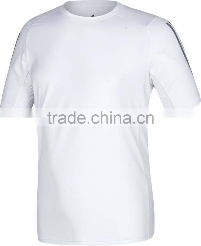 100% polyester dry fit sportwear tracksuit clothes tight fitness sports gym wear running muscle athletic marathon mens t shirts