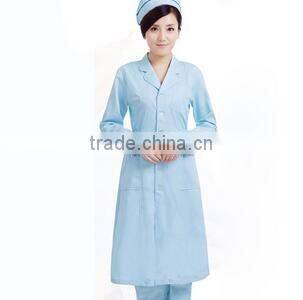 Short Sleeve White Blouse Nurse Uniform White Hospital Scrub Tops