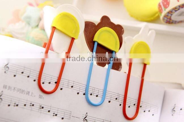 Planner clip nimal shape silica gel paper clip customizable cartoon clip