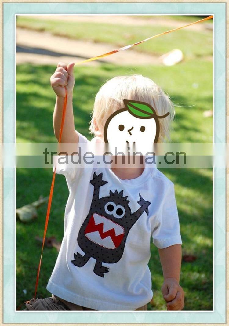 baby boy clothes cool kids clothes monster appliqued t-shirt boy summer clothes