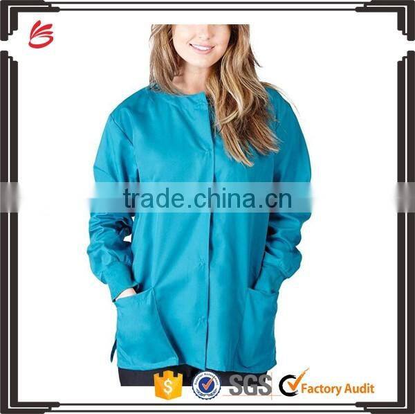 Top quality hospital nurse doctor scrub jacket suit coat