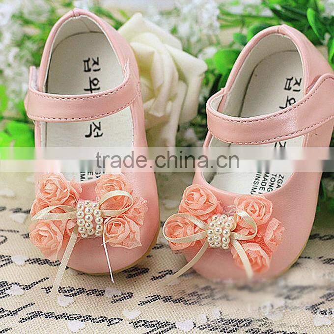 2016 Fall Baby Girl Shoes Wild Infant Shoes Bow Lace Sweet Kids First Walker Shoes For Children Wear Free Shipping KS40818-4