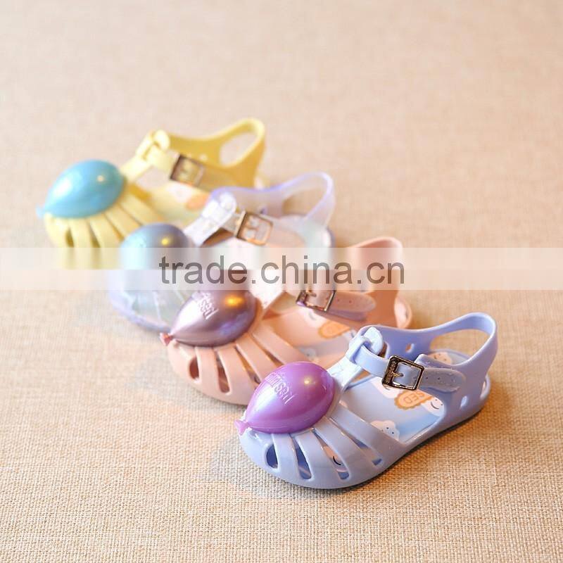Kids melissa PVC sandals, balloon design mini melissa sandals