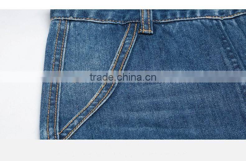 Women's spring slim fit distressed denim jeans short suspender bib overalls